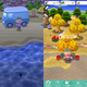 Fishing is much the same as you’re used to (if a bit easier, since you now need to tap), but note the cooldown timer on the fruit trees, there to stop you going nuts and farming your way to a quick luxury campground.